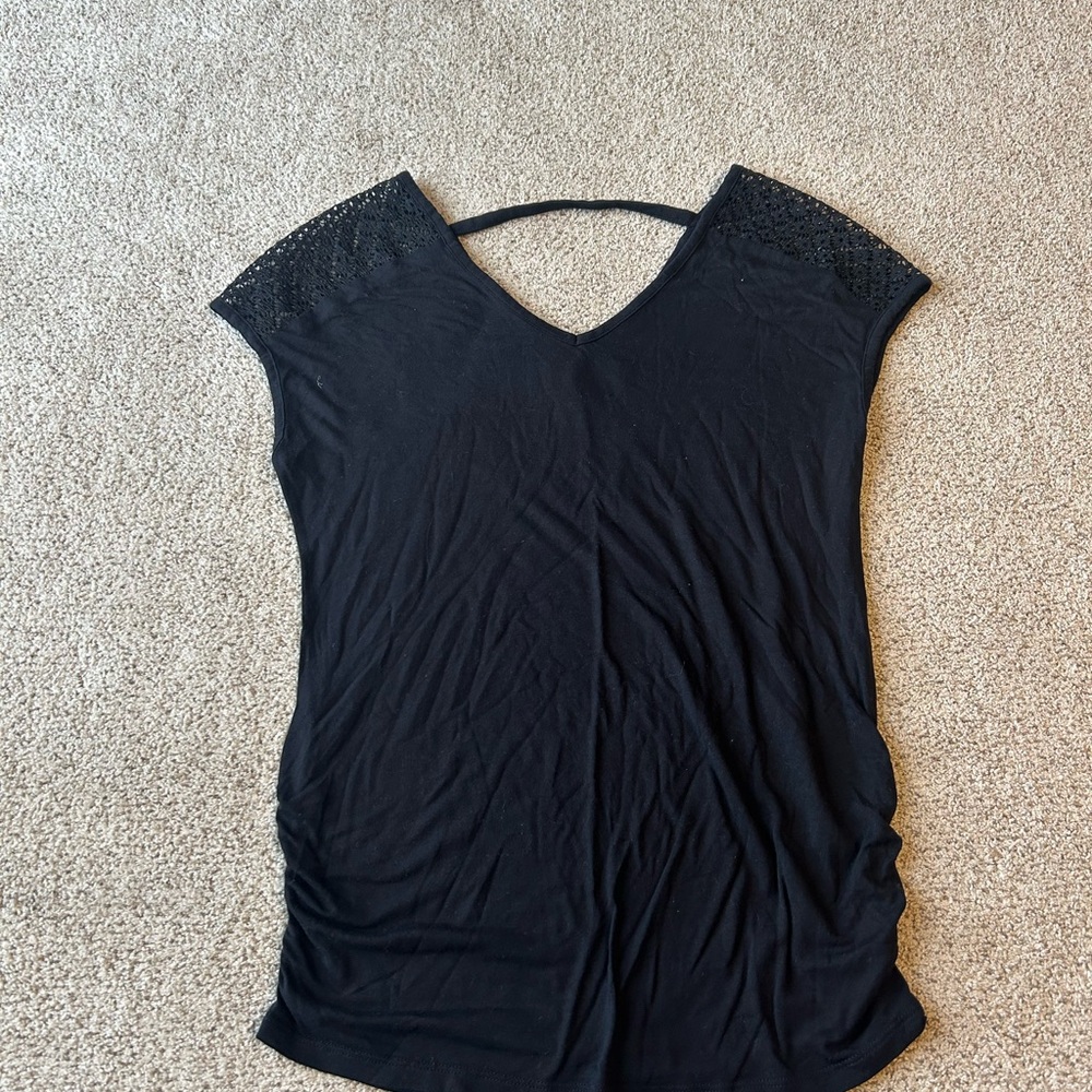 Black maternity shirt